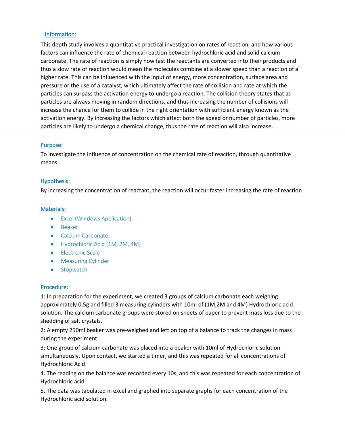 Reaction Rates Depth Study - Page 2
