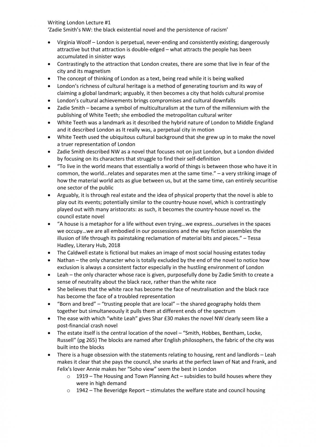 Writing London Notes - Page 1