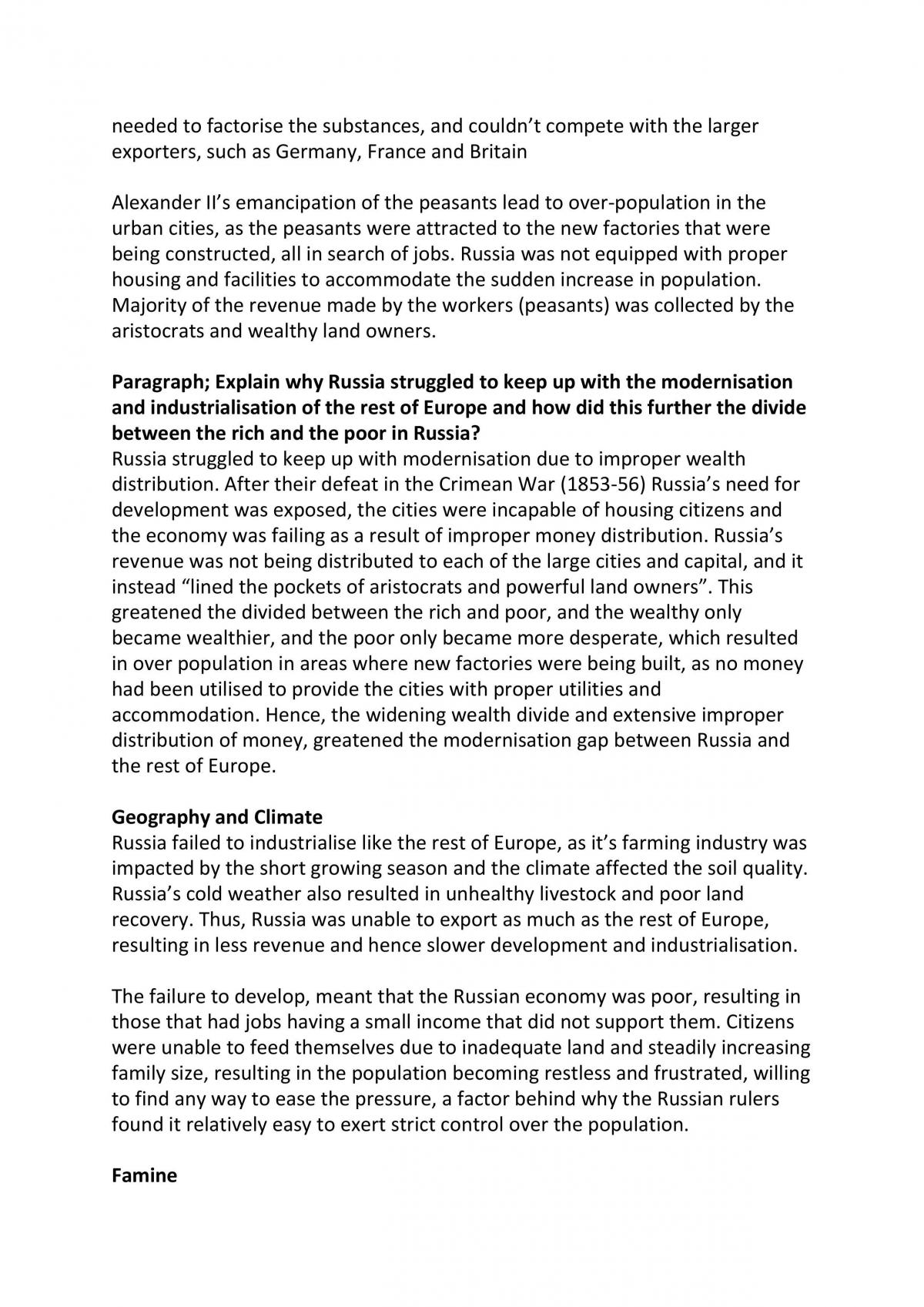 Fall of the Romanov Dynasty Study Notes - Page 2