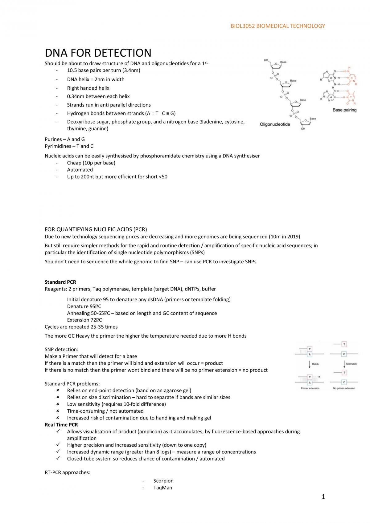Biomedical Technology full notes - Page 1