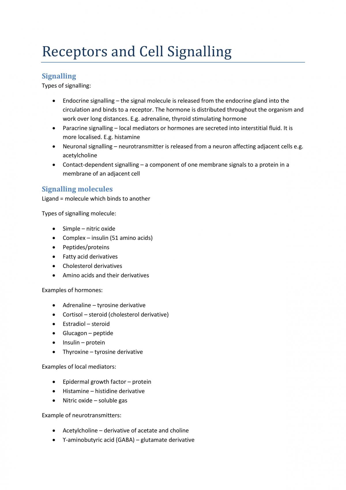 BIOL1013 Study Notes - Page 1