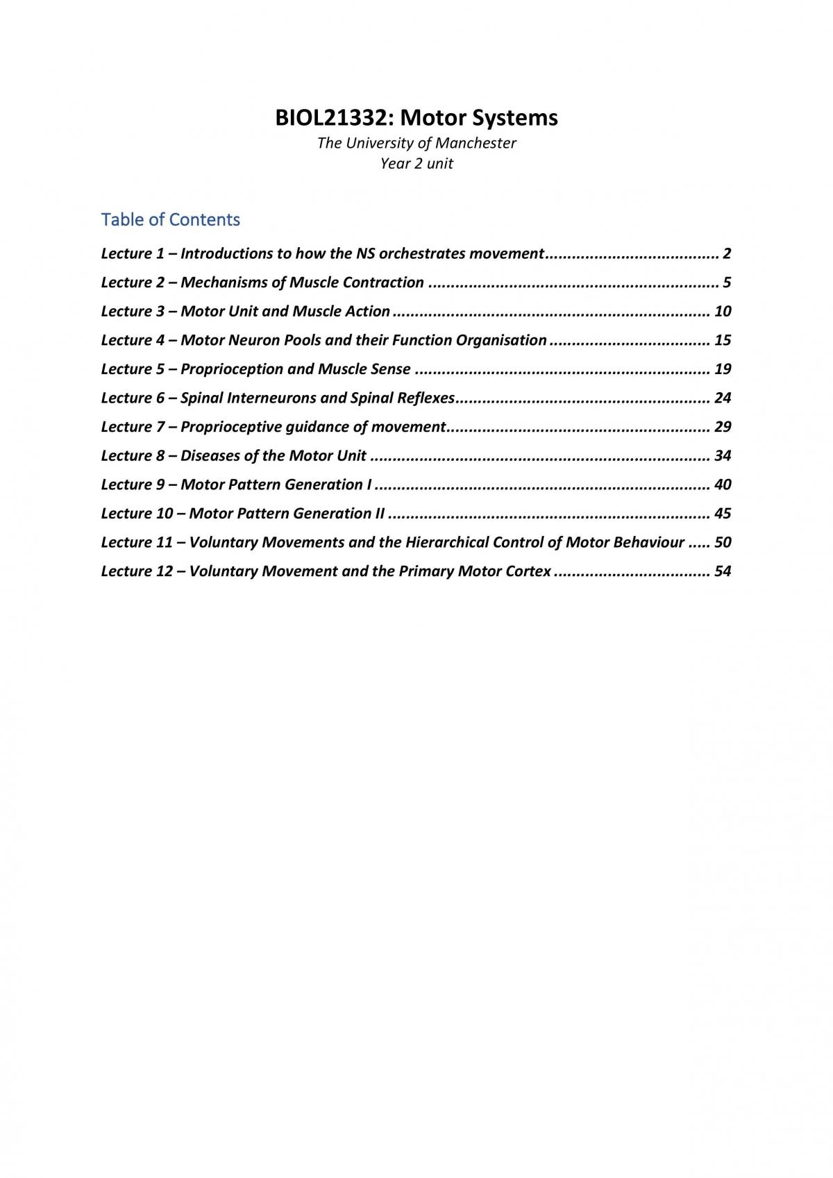 Motor Systems - Page 1