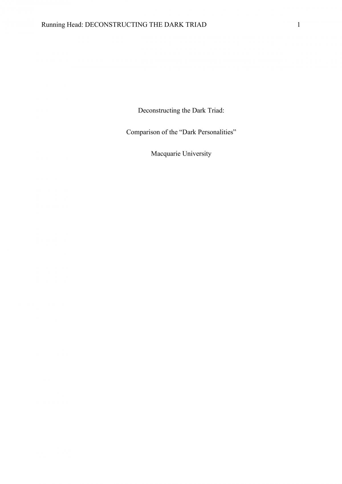 Assessment Task: Essay - Page 1