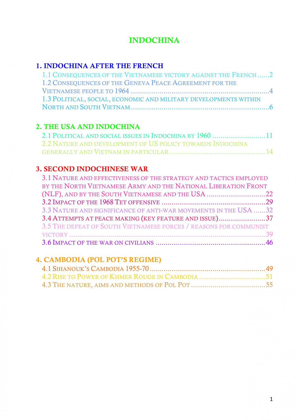 Indochina Notes - Page 1