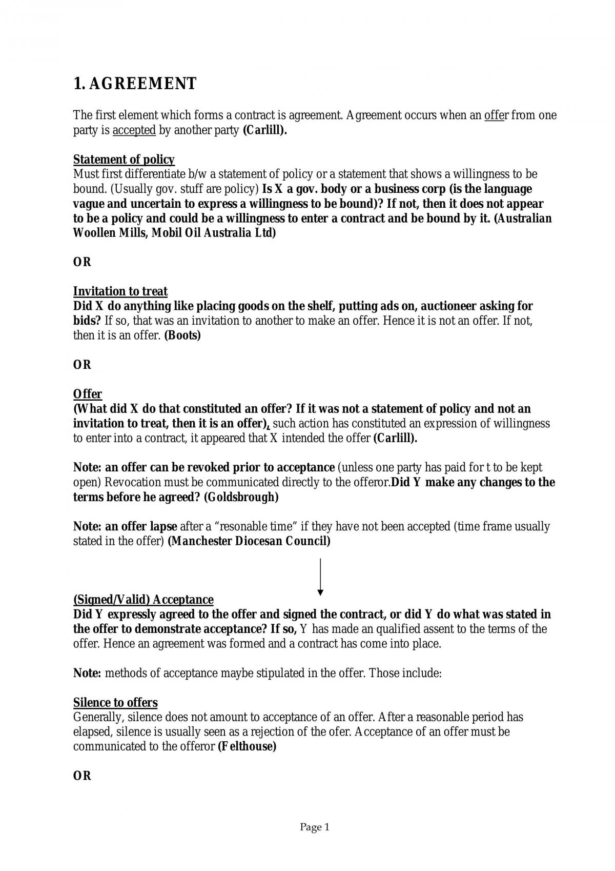 Contract 1 Notes - Page 1