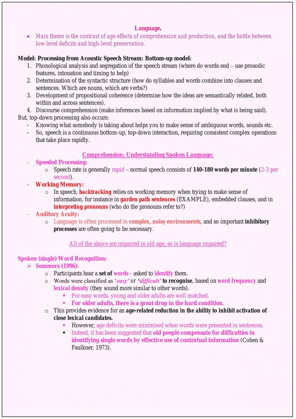 PS349: Psychology of Ageing Test Notes - Page 4