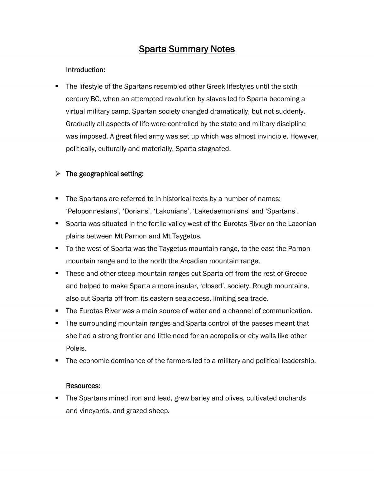 Sparta notes - Page 1