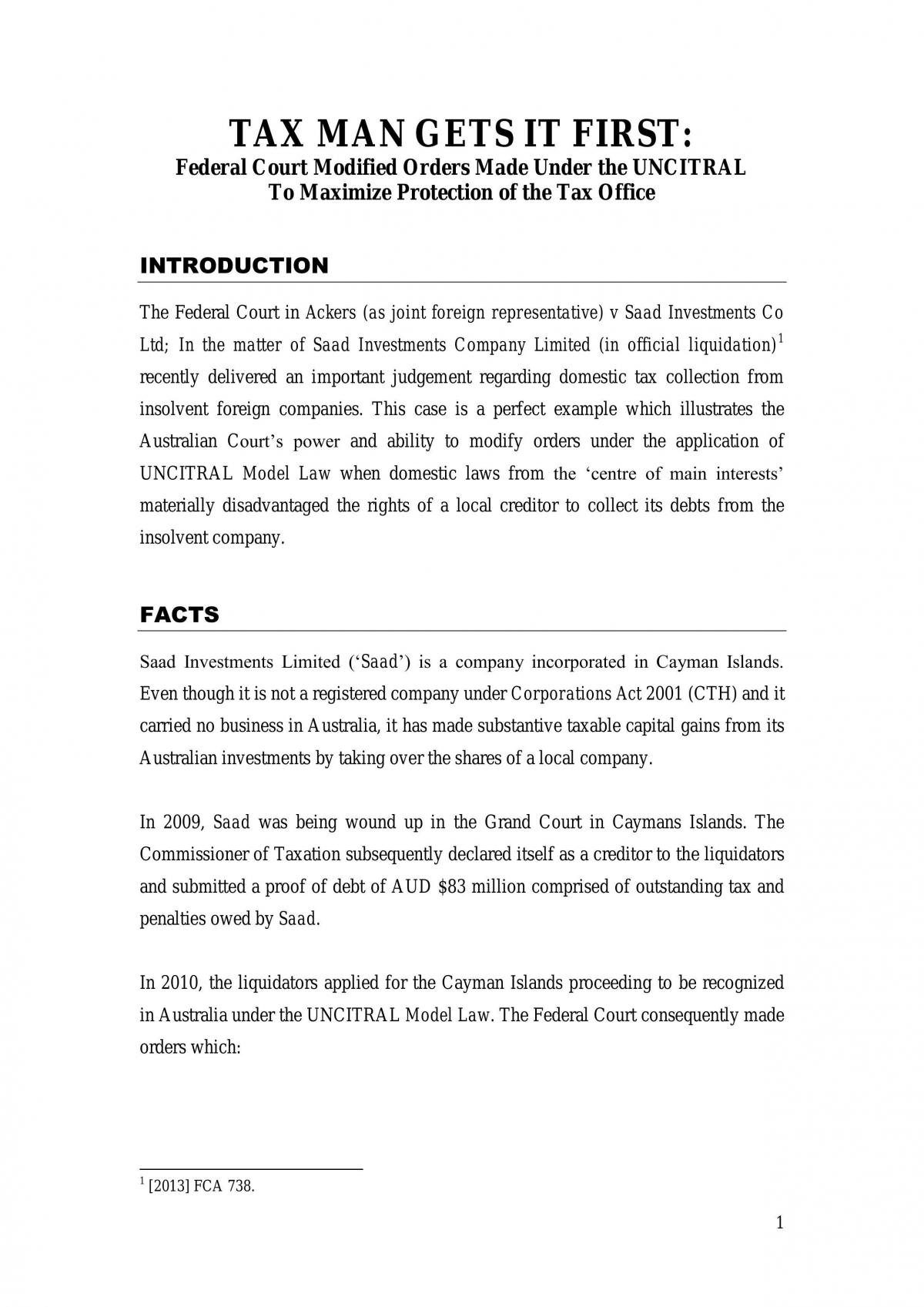 Case Note Assignment - Page 1