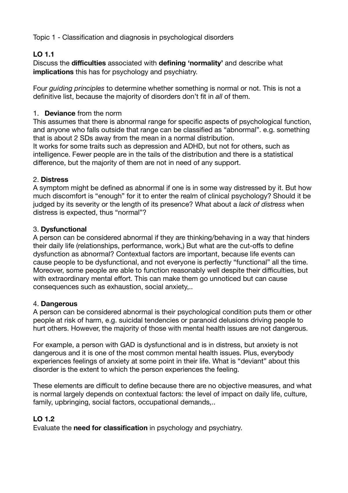 Clinical Psychology (Yr 2) - Page 1