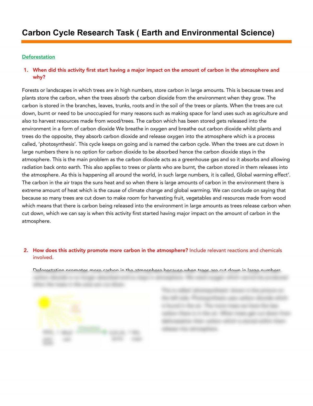 Carbon Cycle Research Task  - Page 1