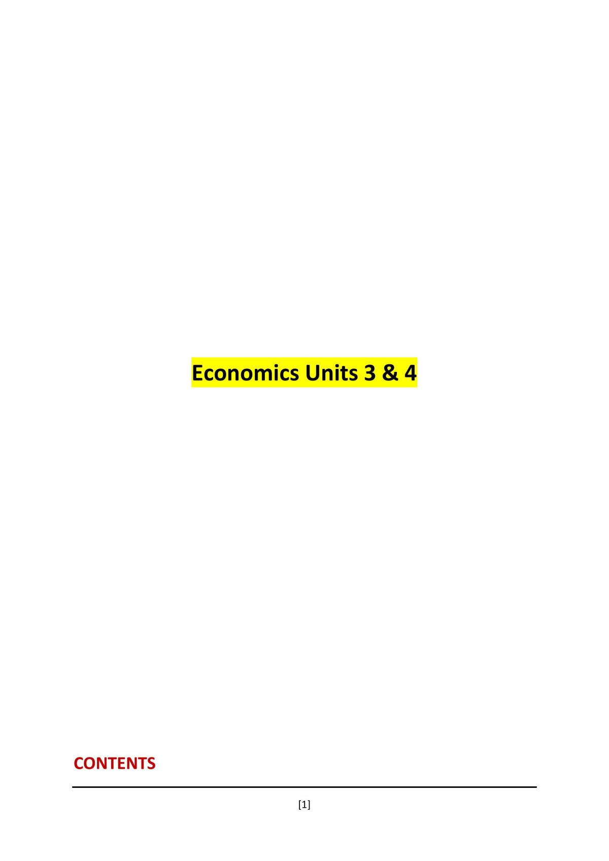 Complete Economics 2020 Study Notes - Page 1
