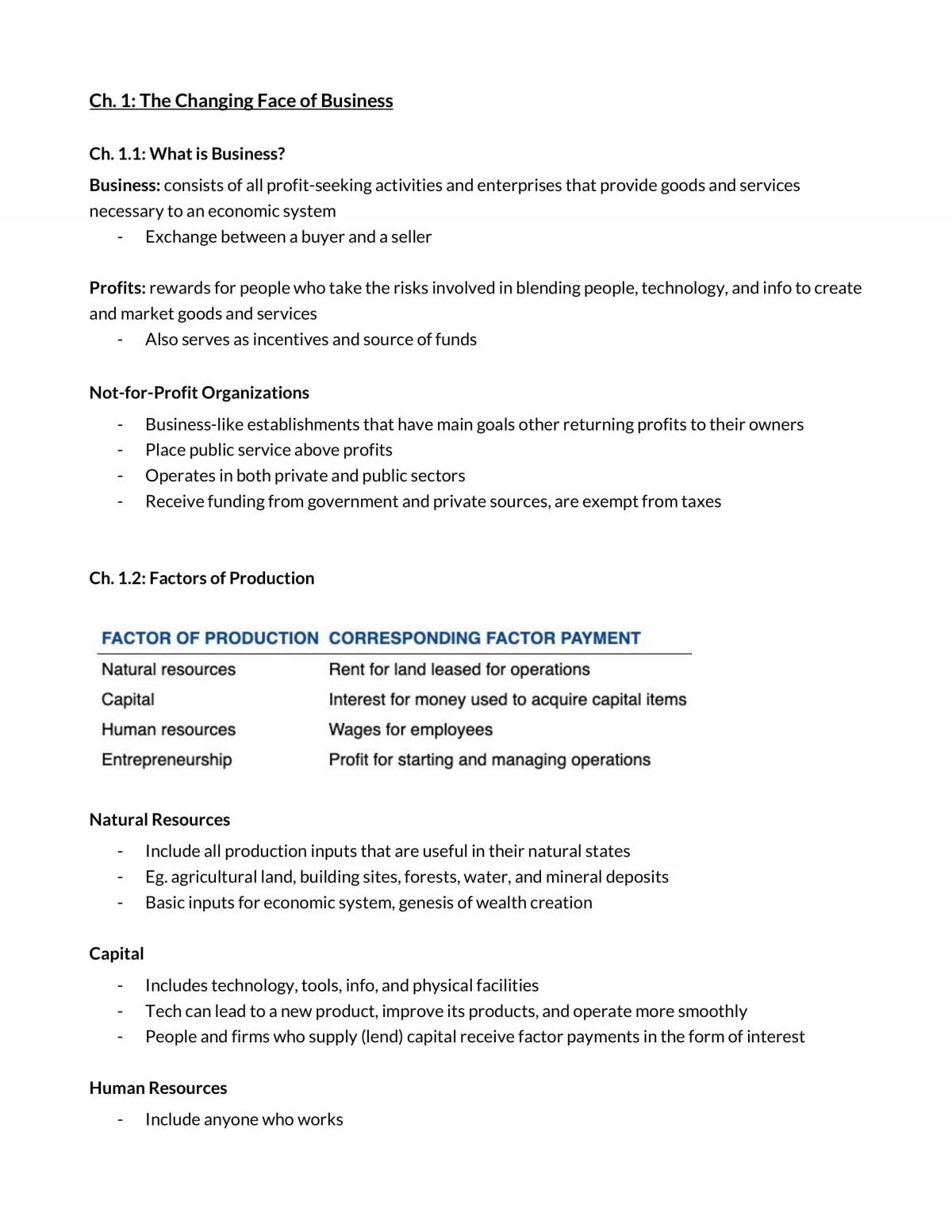 RSM100: Introduction to Management Notes - Page 1