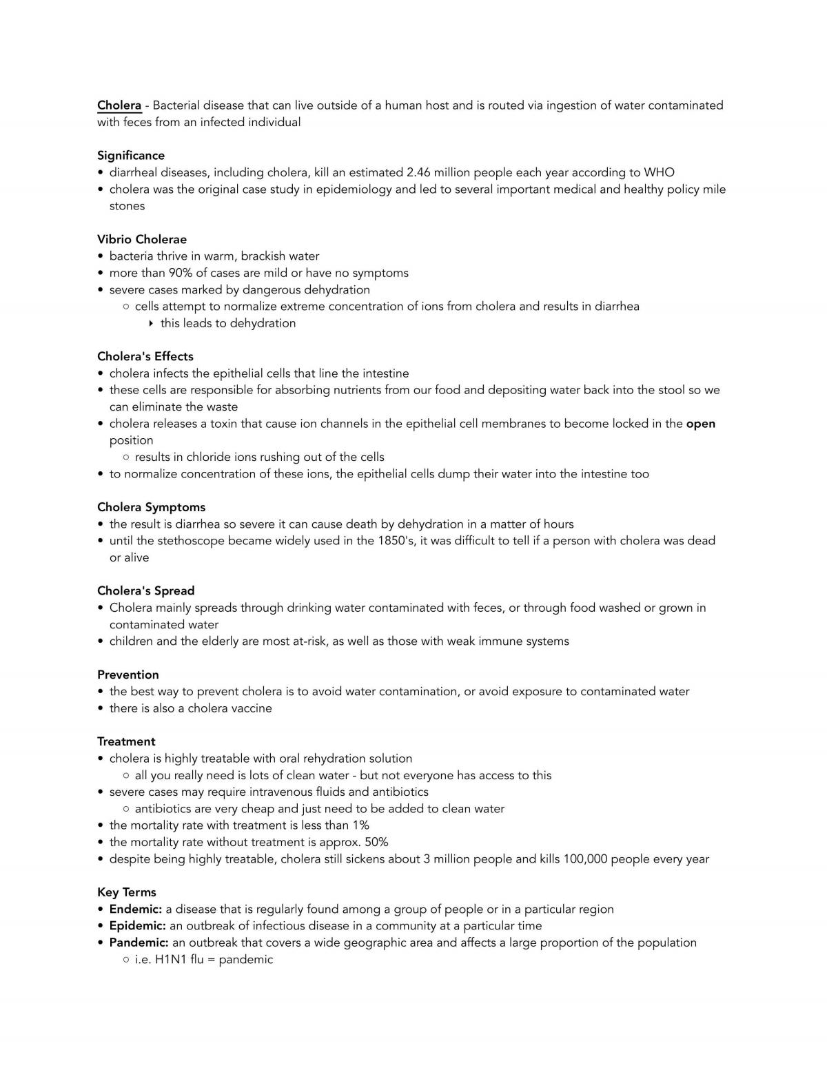 Complete Global Human Health and Disease Notes - Page 1
