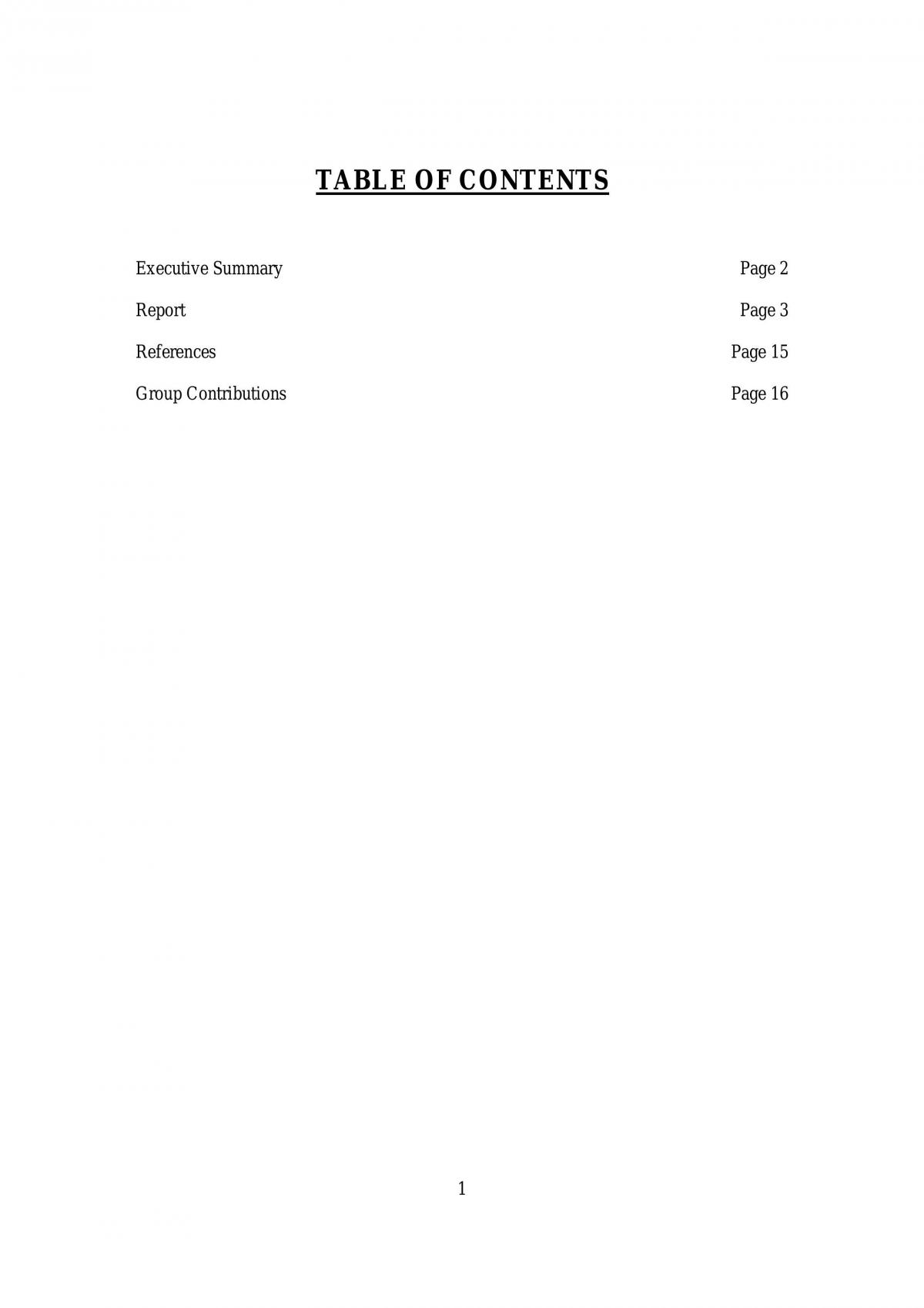 Planning-A Report On The Childcare Industry - Page 1
