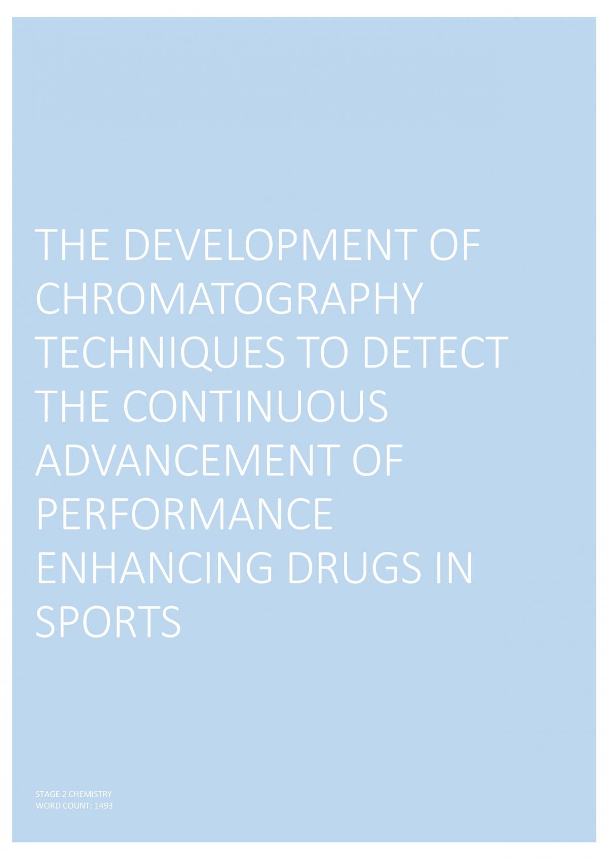 Chromatography SHE Task - Page 1
