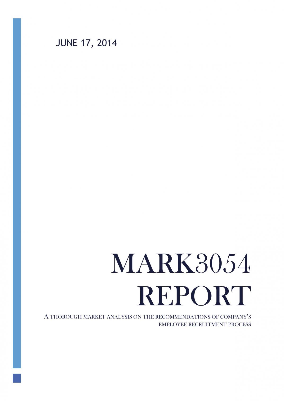 Market Analysis Final Group Project Assignment - Page 1