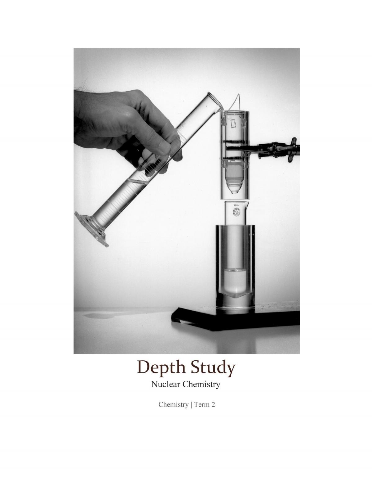Depth Study - Isotopes and Technetium-99 - Page 1