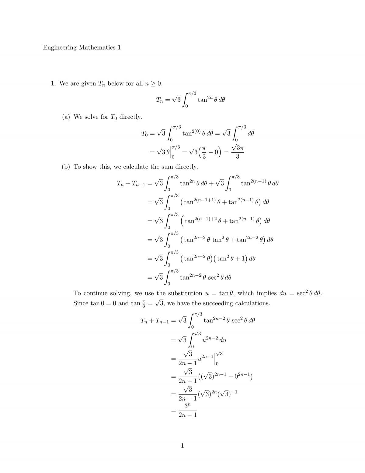 MAB126 Assignment - Page 1