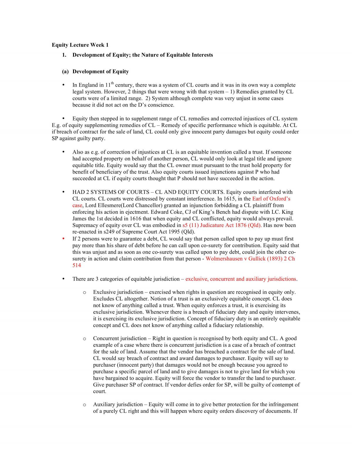 Equity notes - Page 1