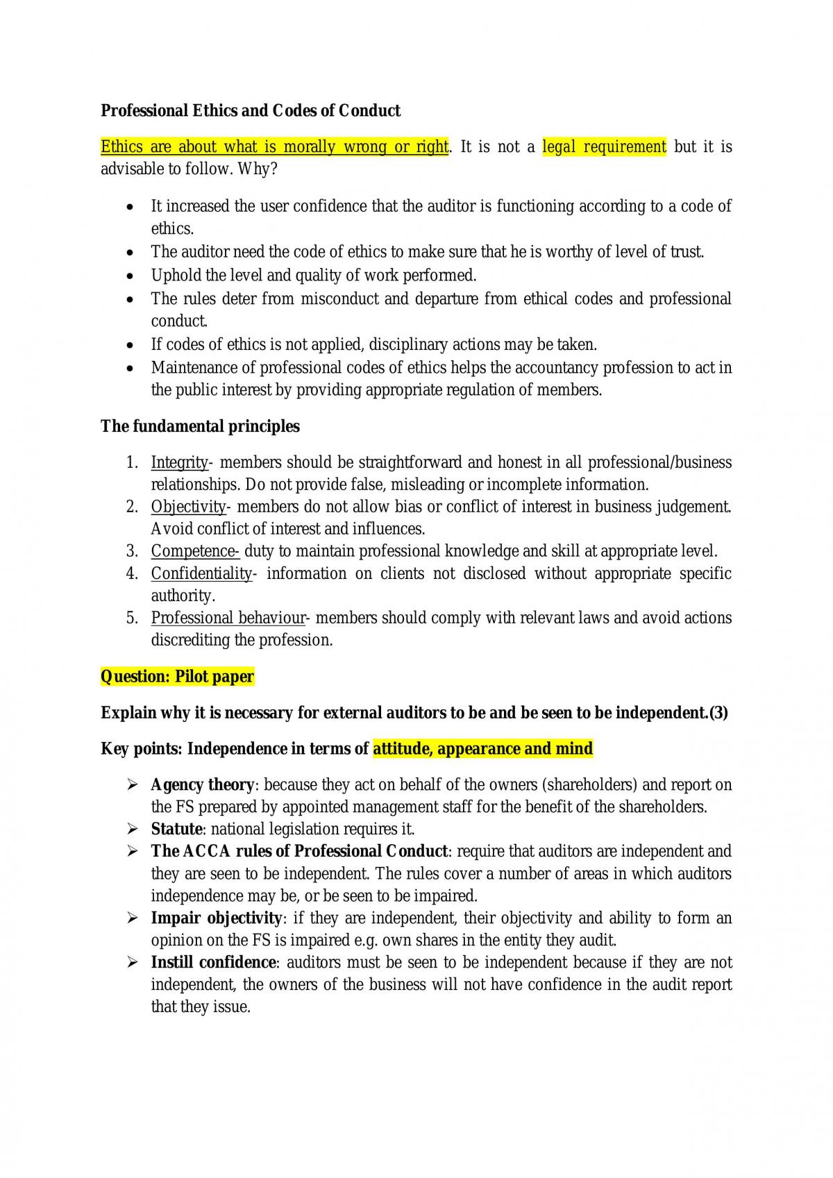 Auditing notes - Page 1