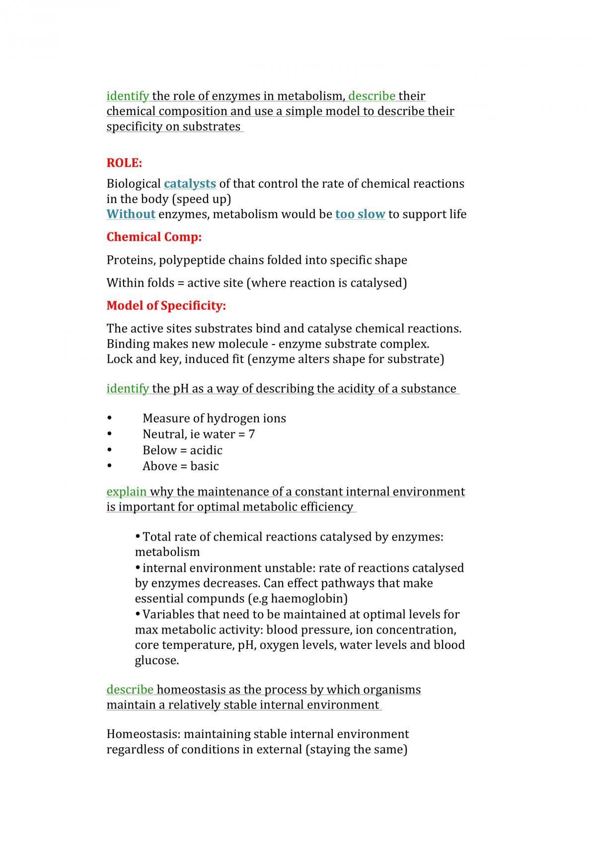 Maintaining a Balance Notes - Page 1