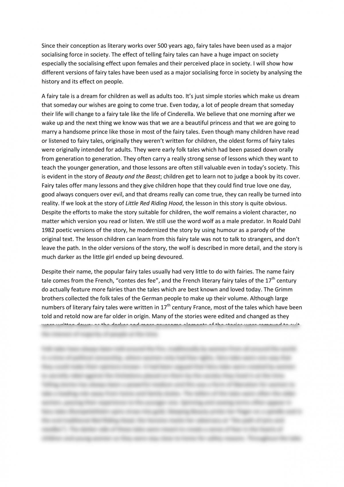 rumpelstiltskin essay