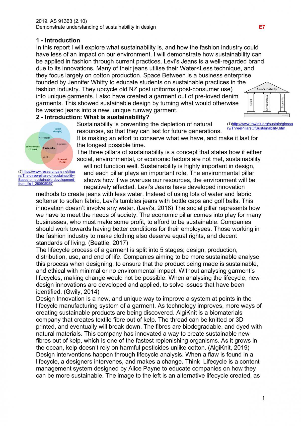 2.10 Technology Report - Sustainability in Design - Page 1
