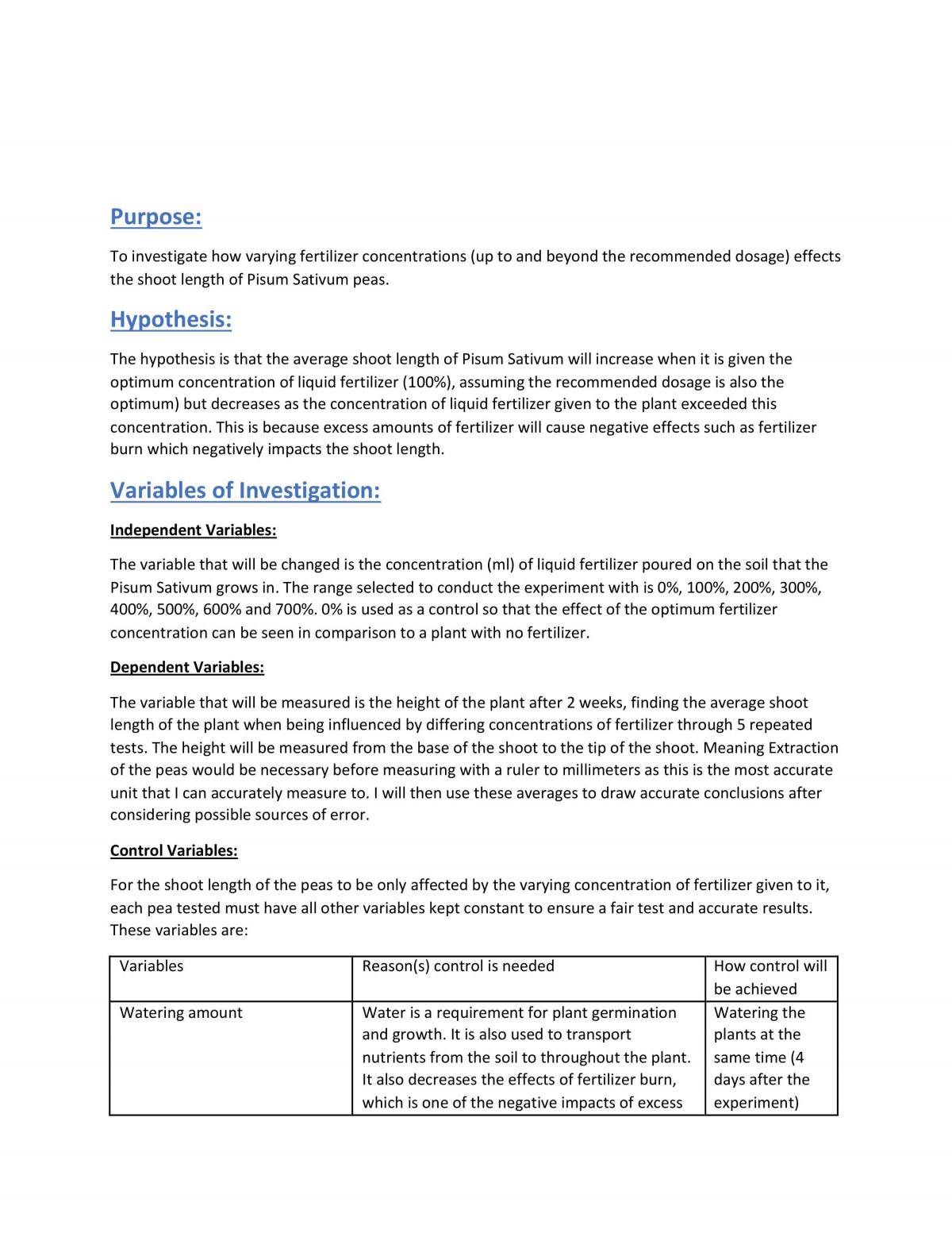 Biology 3.1 Excellence Exemplar  - Page 1