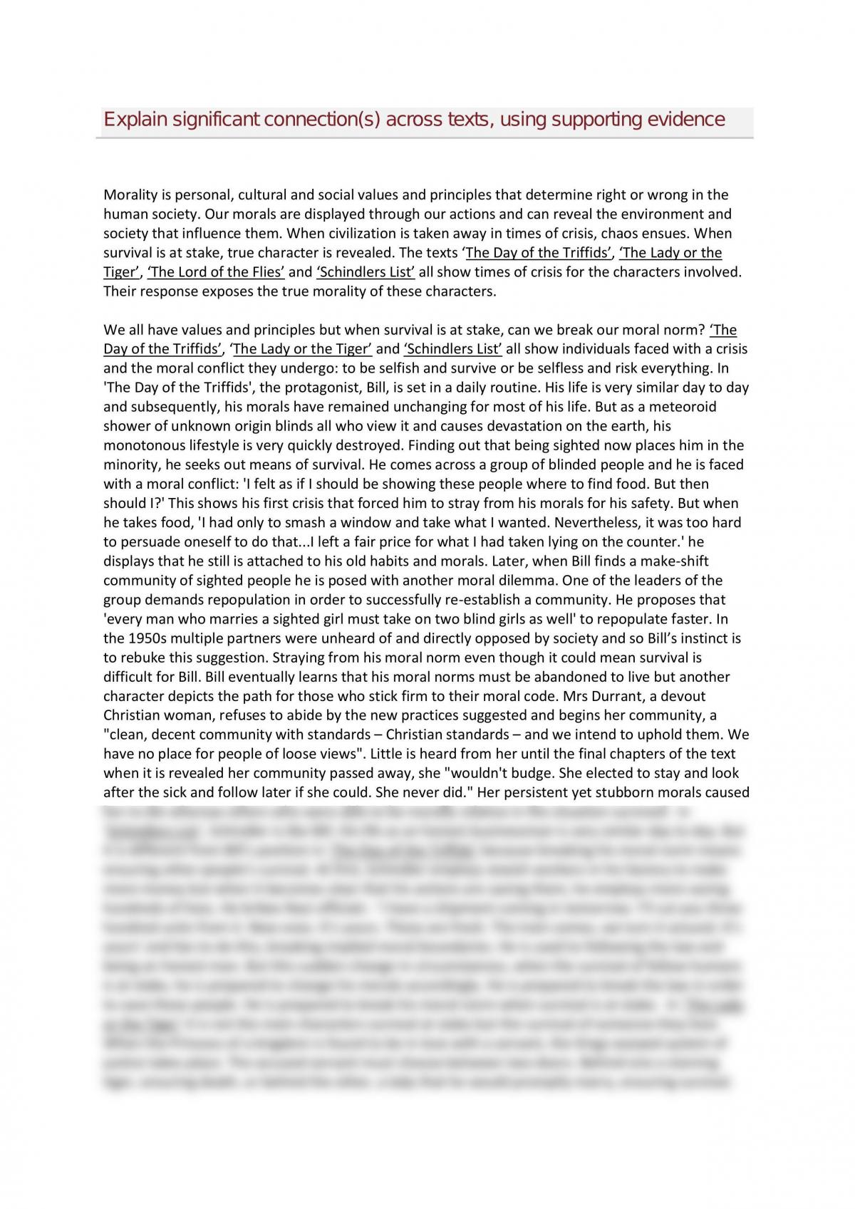 Connections Across Text - Page 1