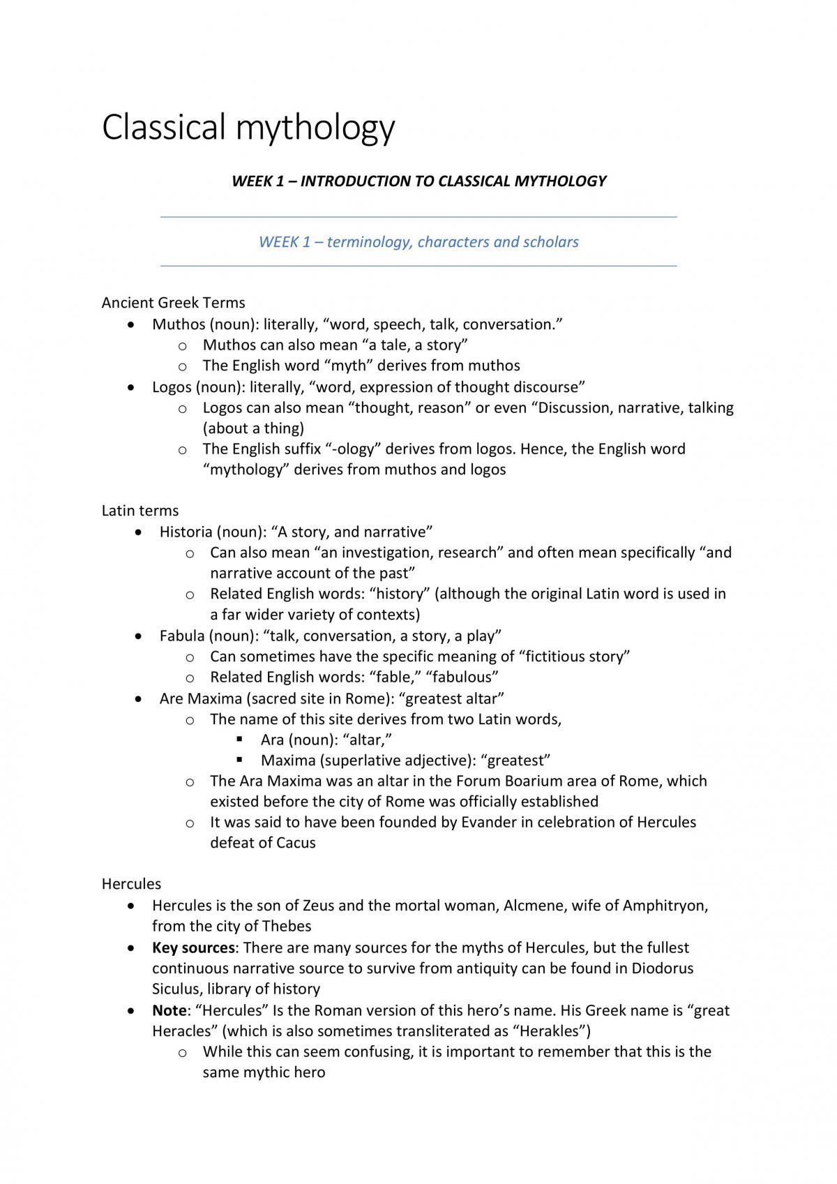 Lectures and Essay Notes - Page 1