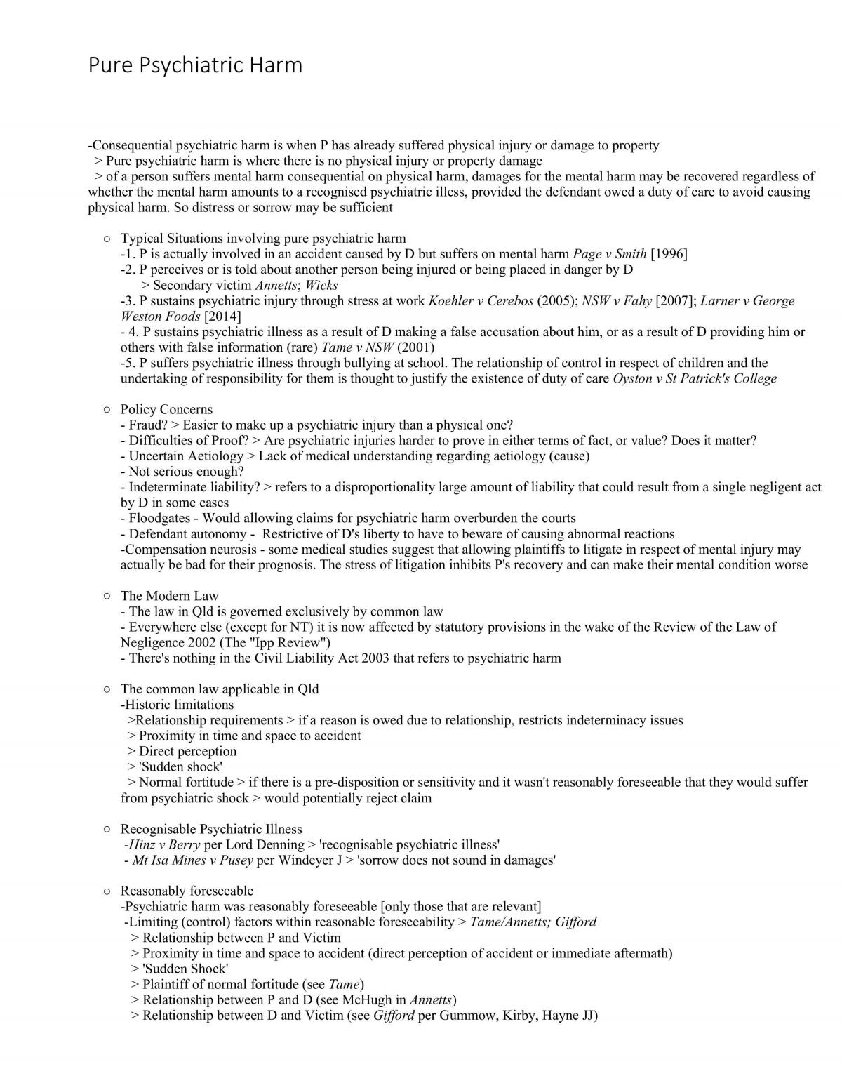 LAWS1113 Semester Summary Notes - Page 1