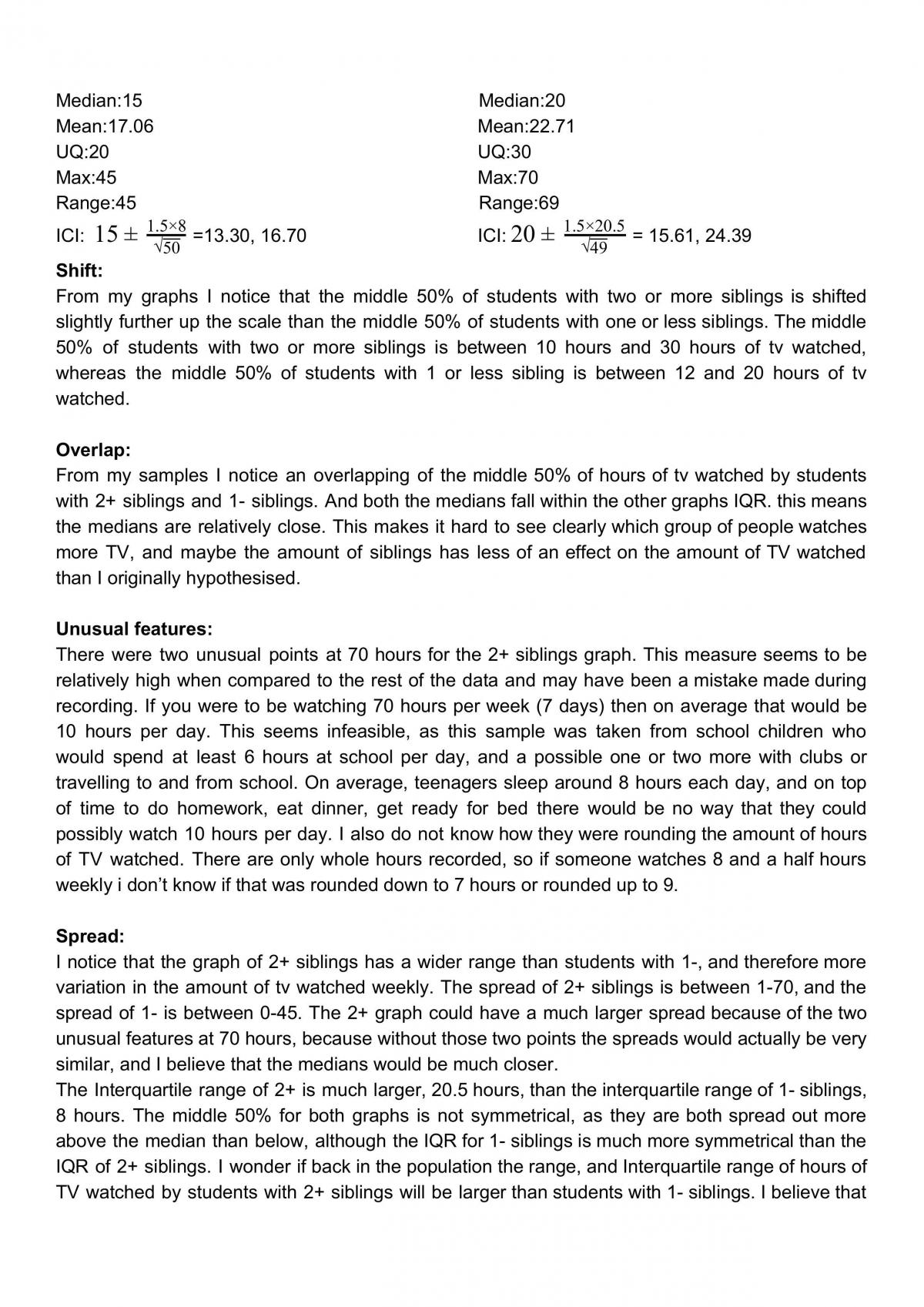 Mayfield Statistical Investigation - Page 2