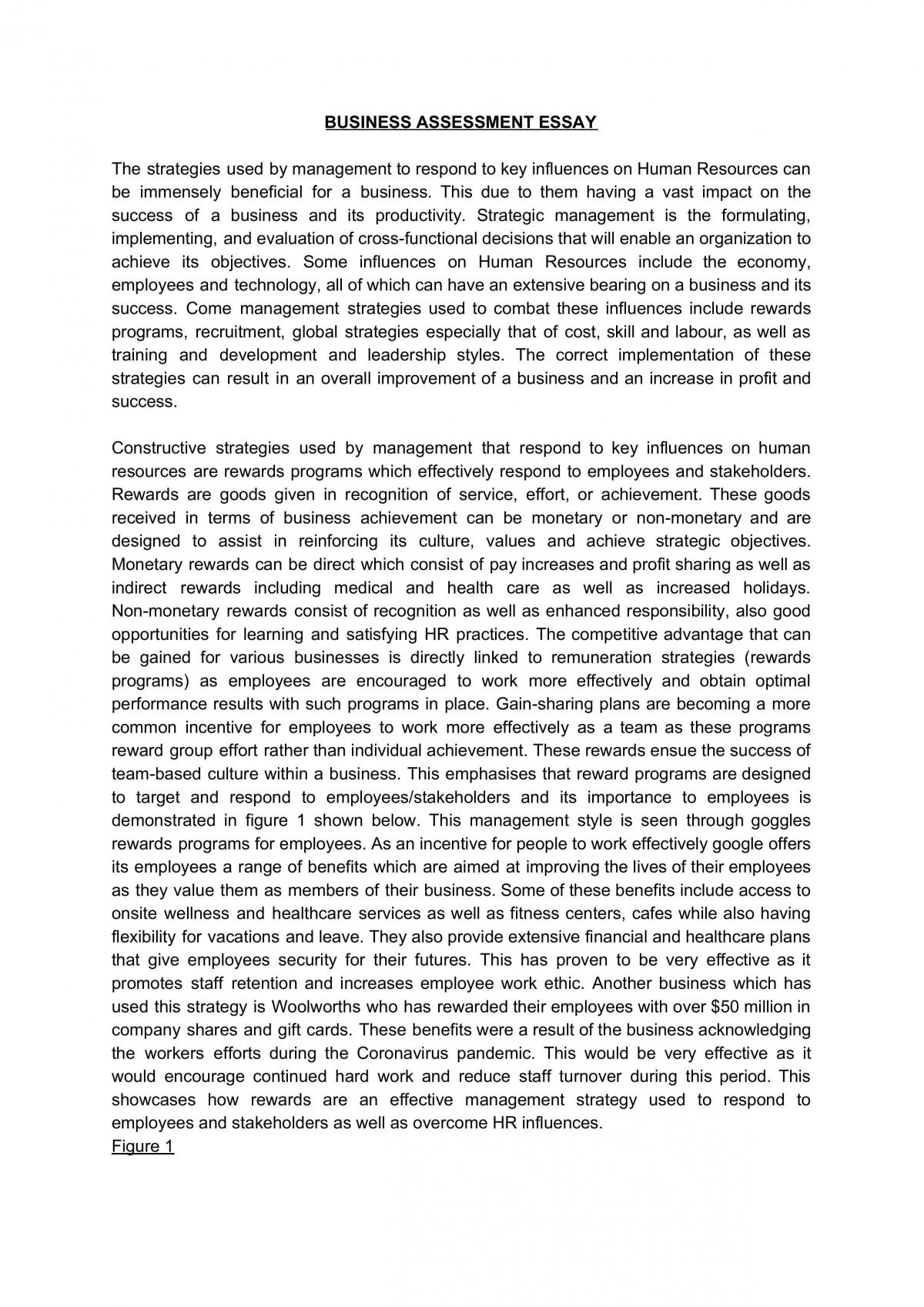 Human Resources Essay - Page 1