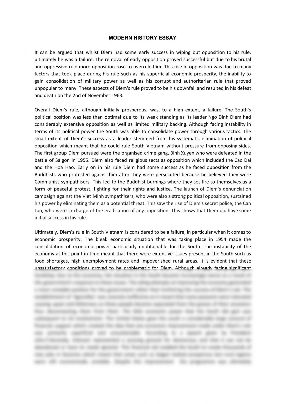 Conflict In Indochina Essay - Page 1