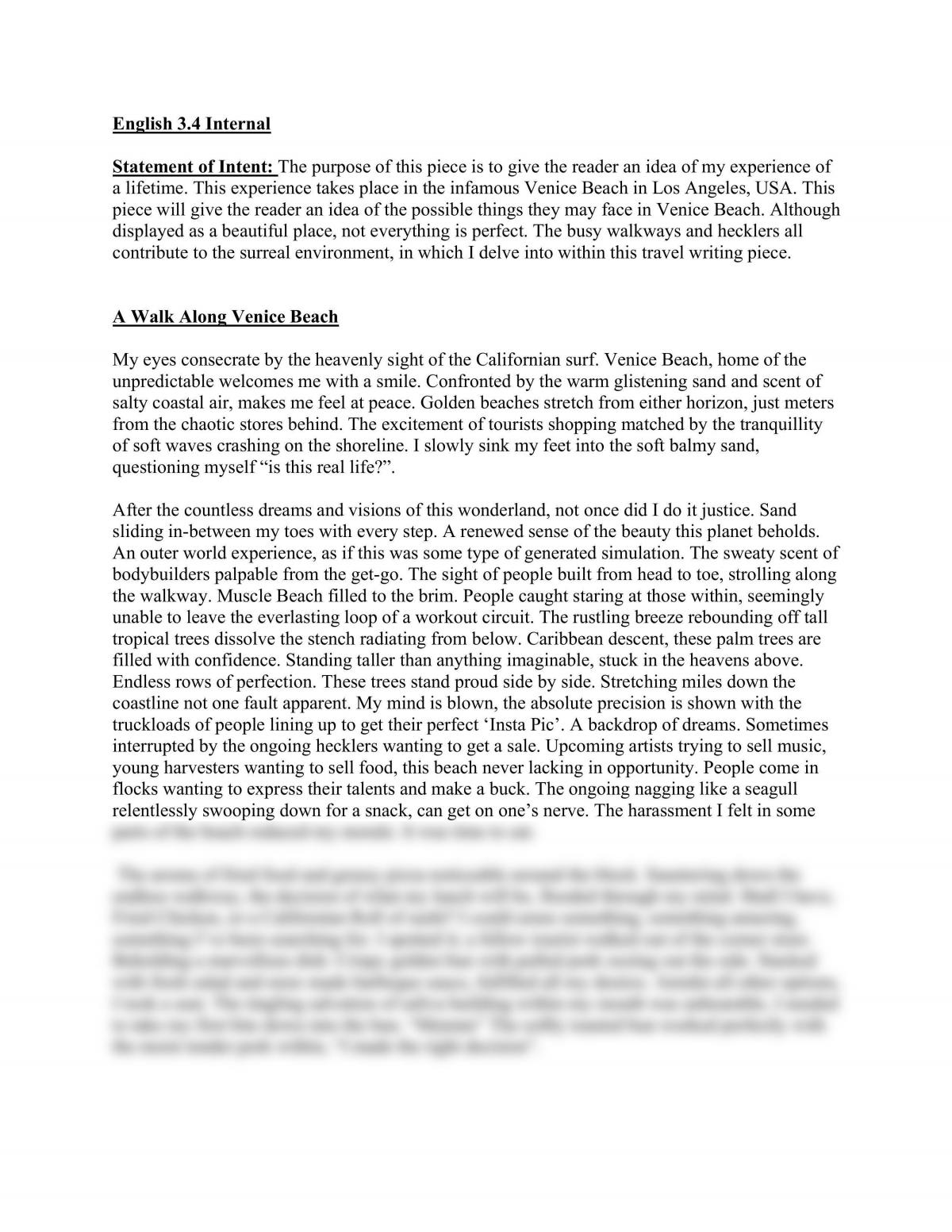 NCEA English 3.4 Internal - Page 1