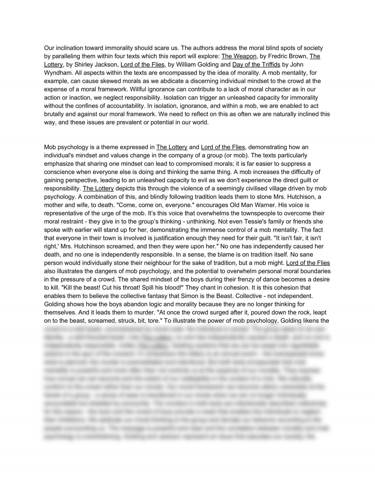 Connections Across Texts  - Page 1