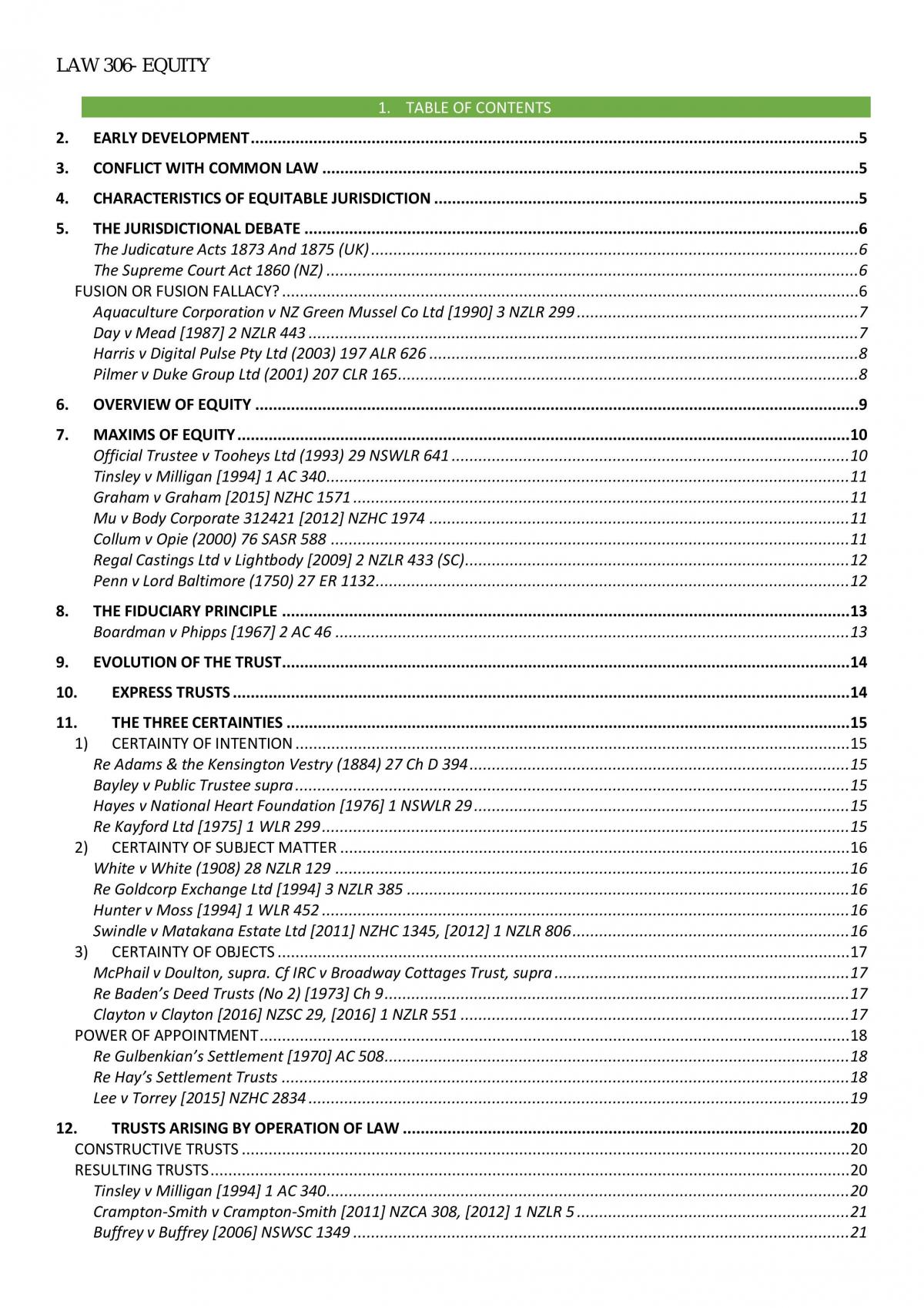 Equity notes useful for tests and exams - Page 1