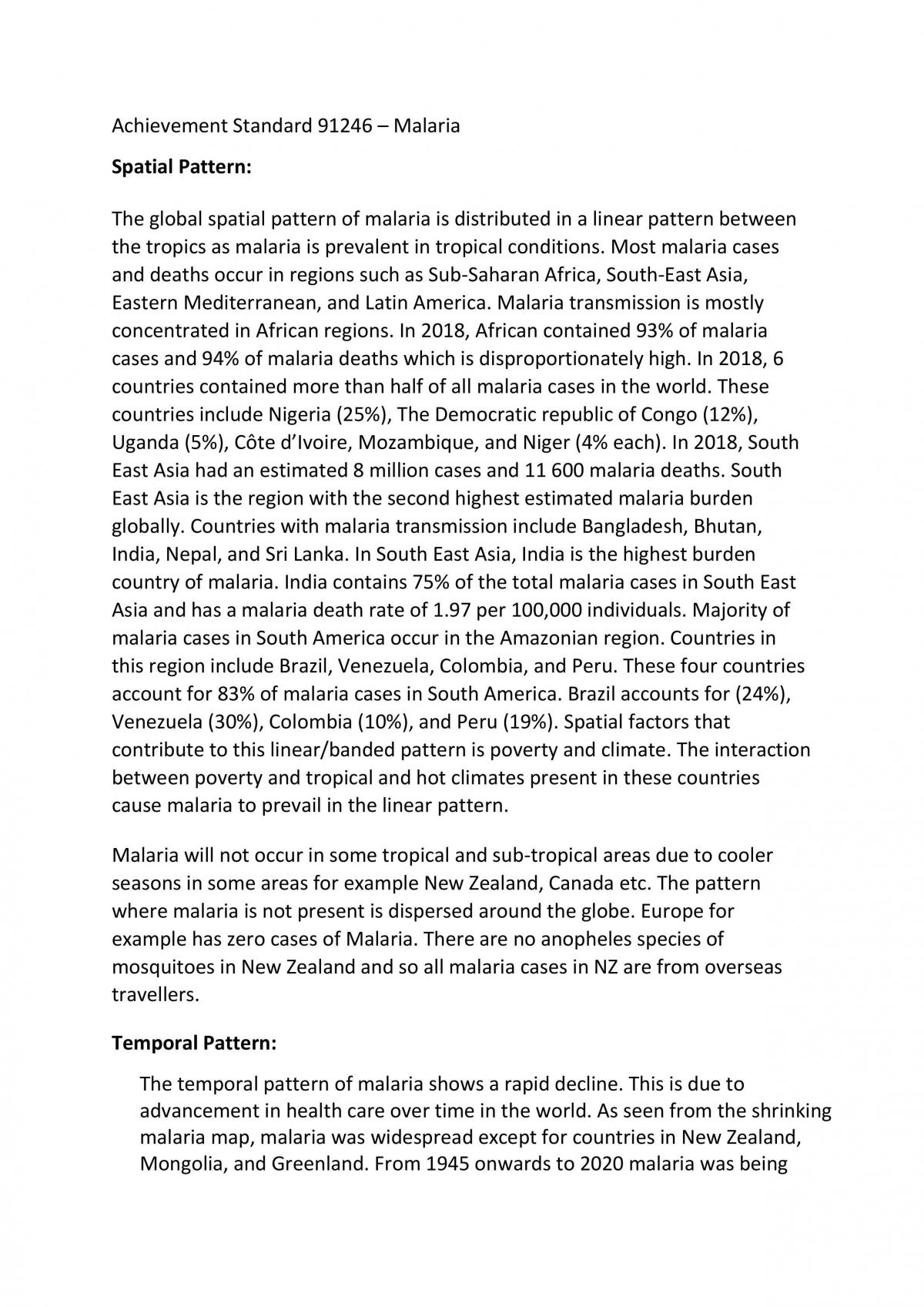 2.7 Geography Malaria - Page 1