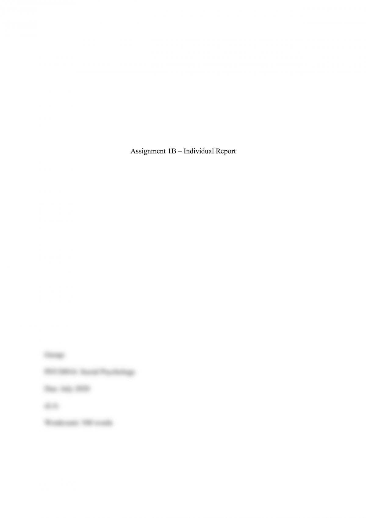 Assignment 1B - Page 1