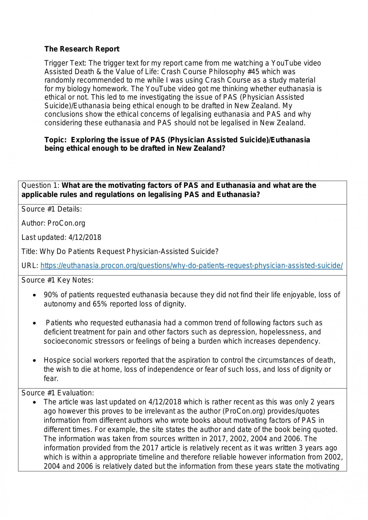2.8 Research Report Euthanasia - Page 1