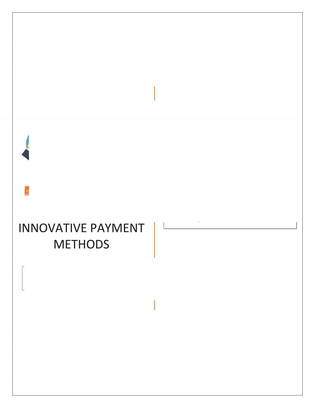 Innovative payment method - Page 1