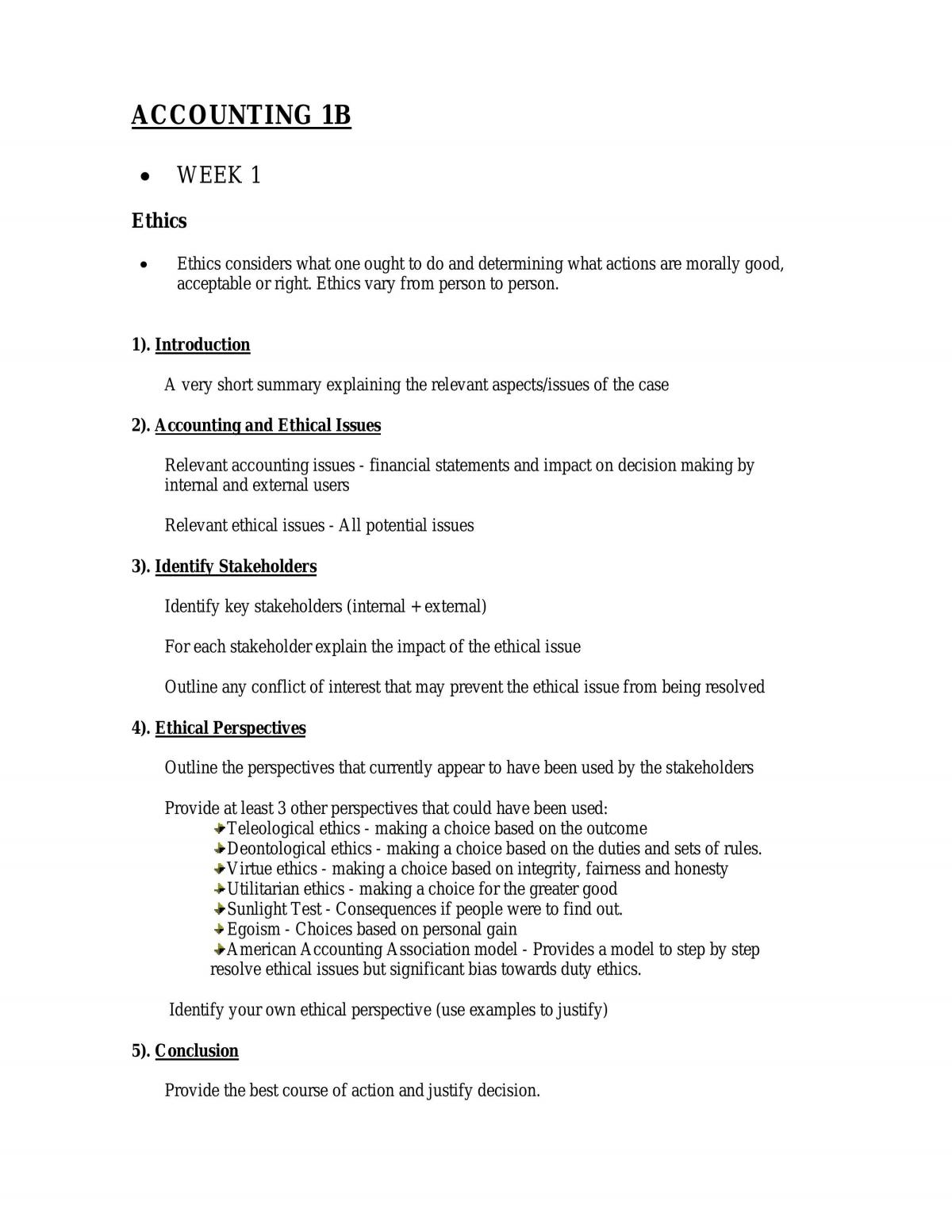 Accounting 1B Complete Notes - Page 1
