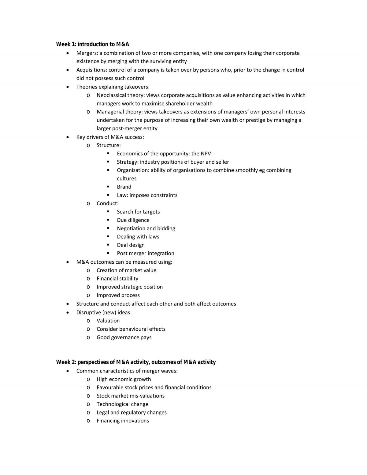 FINC3013 Complete Study Notes - Page 1