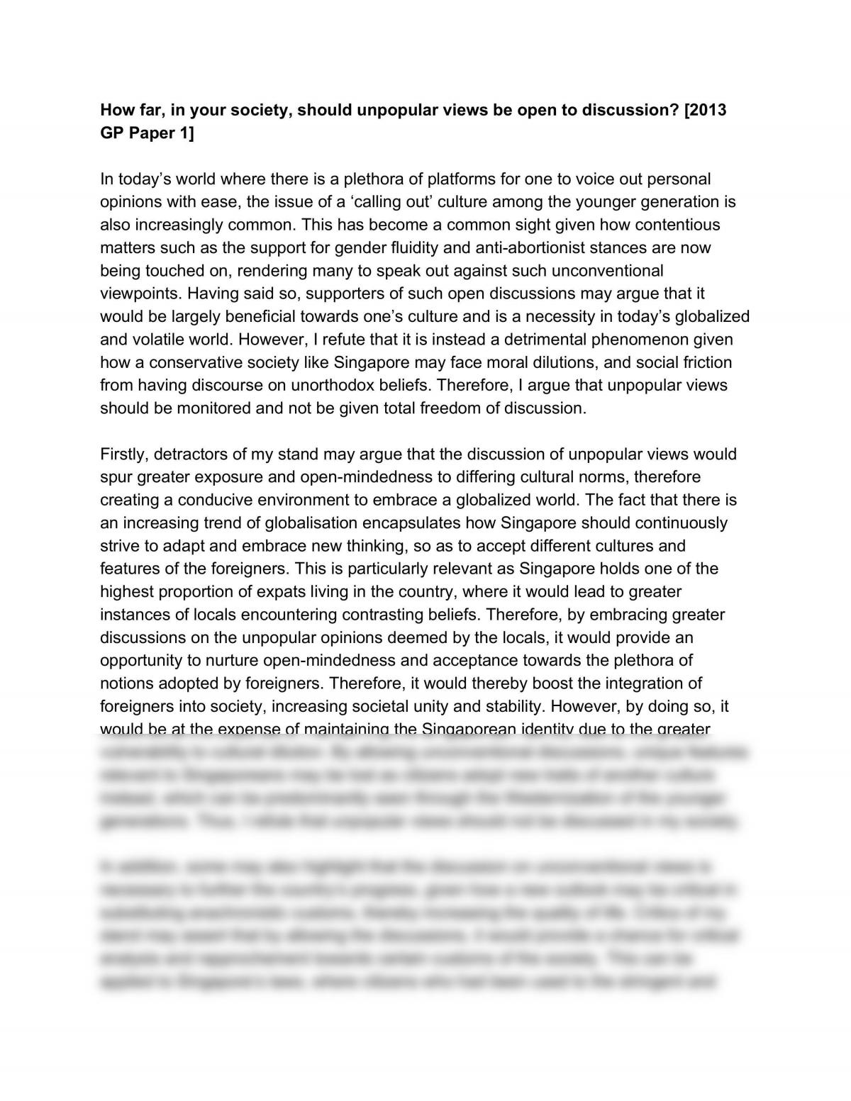 censorship research essay