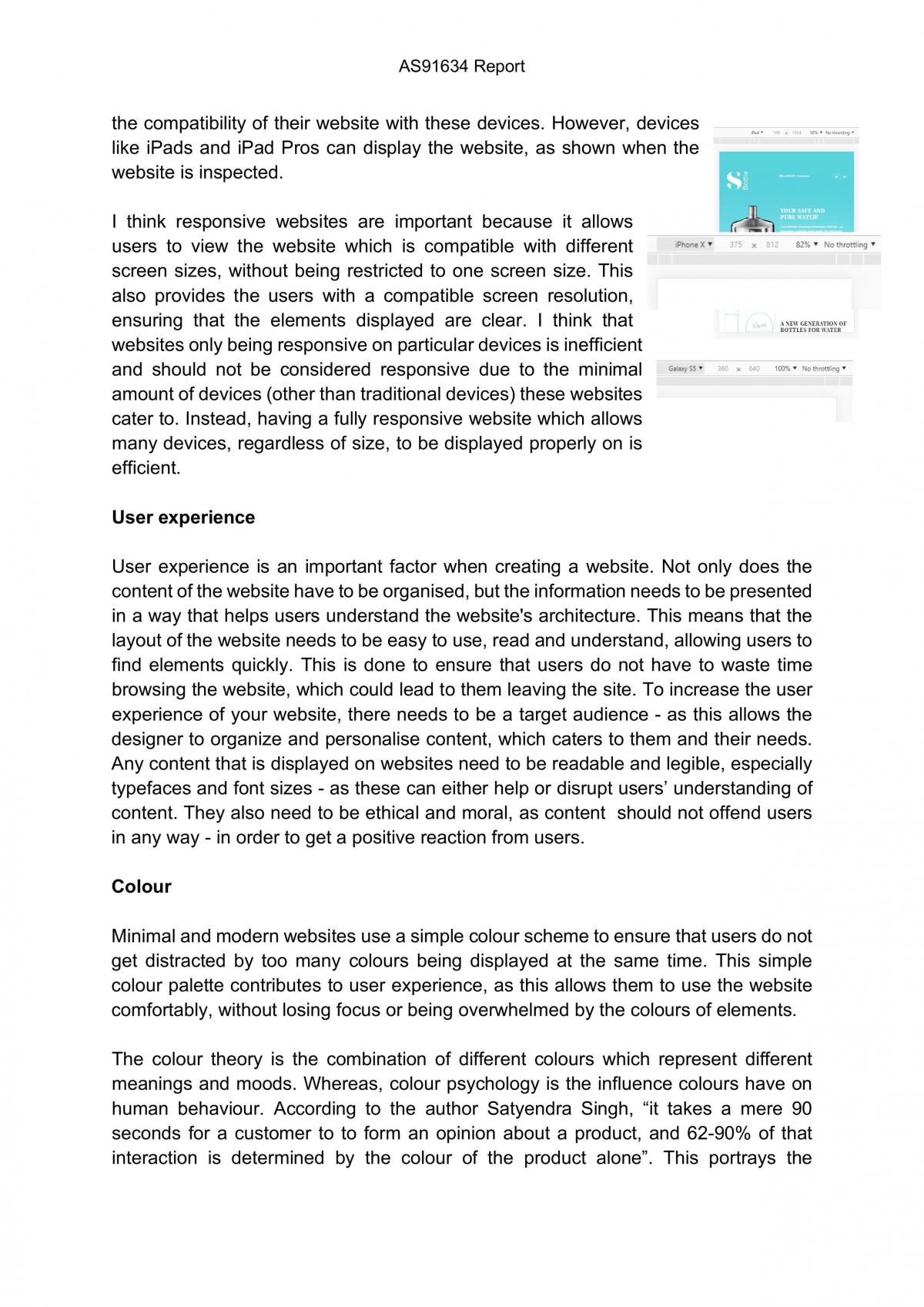 AS 91634: Website Report - Page 6