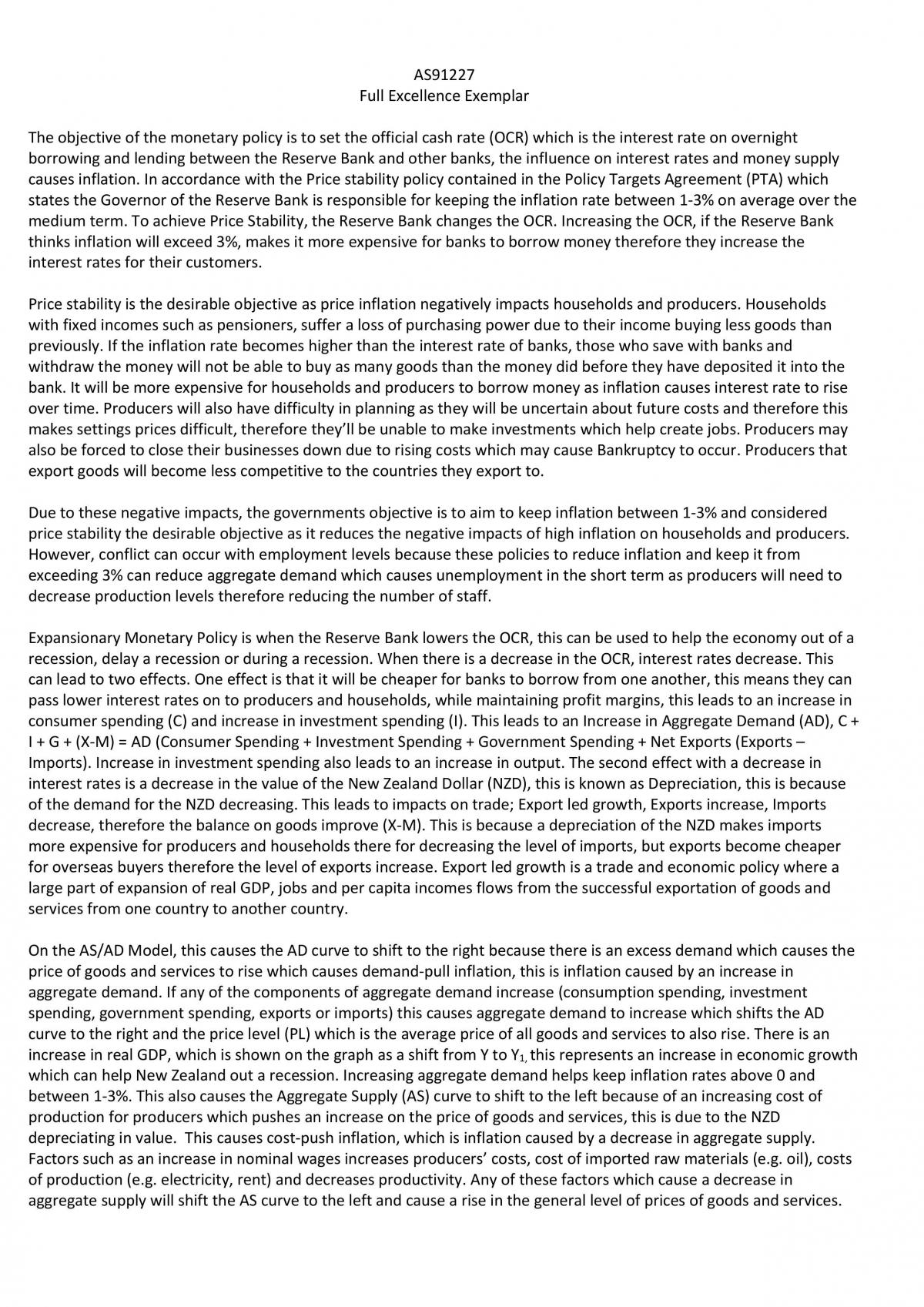 AS91227 Full Excellence Exemplar - Page 1