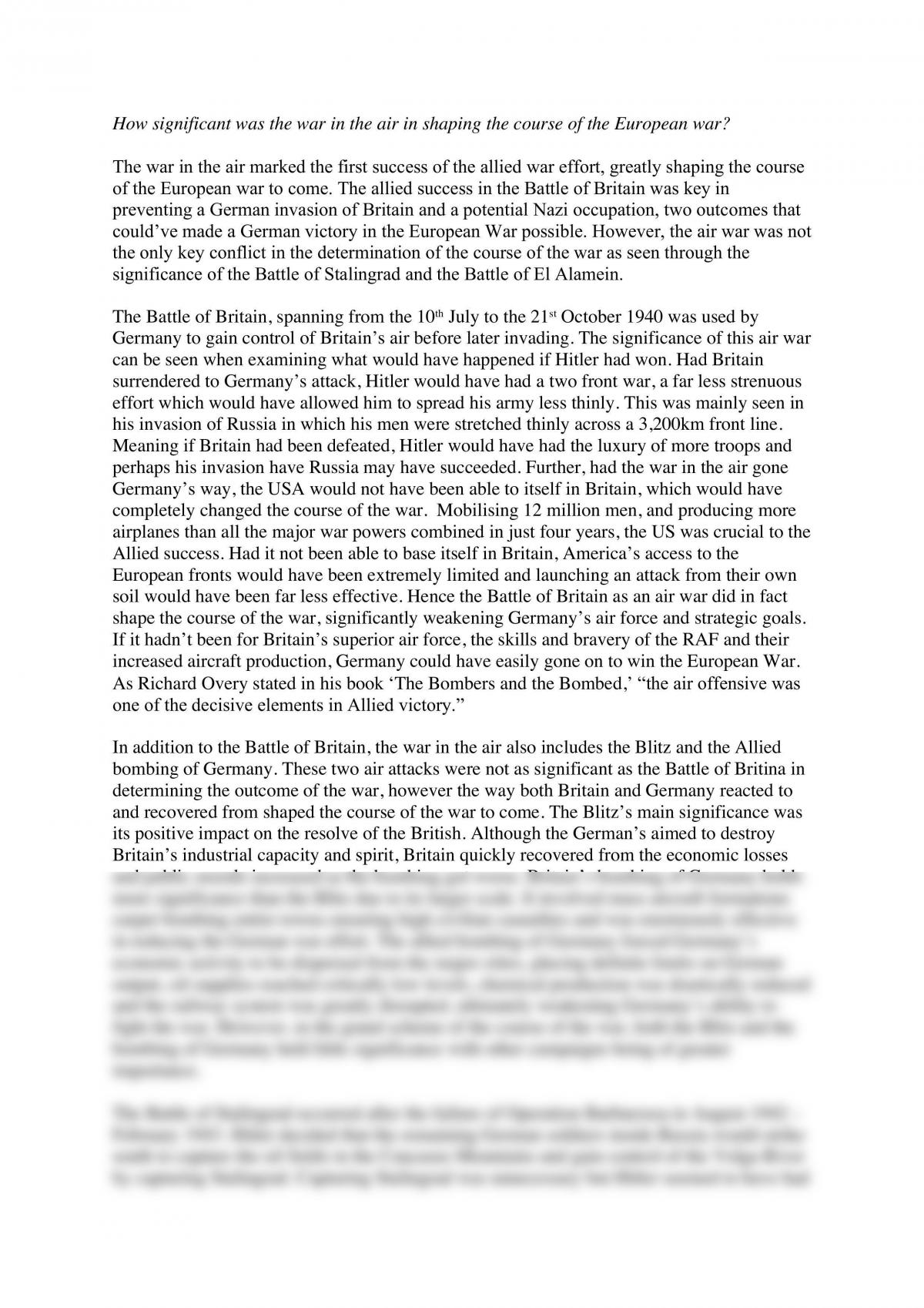 Modern History Essays - Page 1