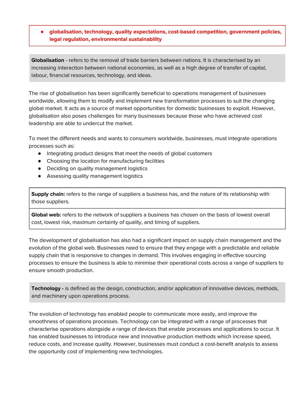 Syllabus Based Full Business Studies Course Notes - Page 4
