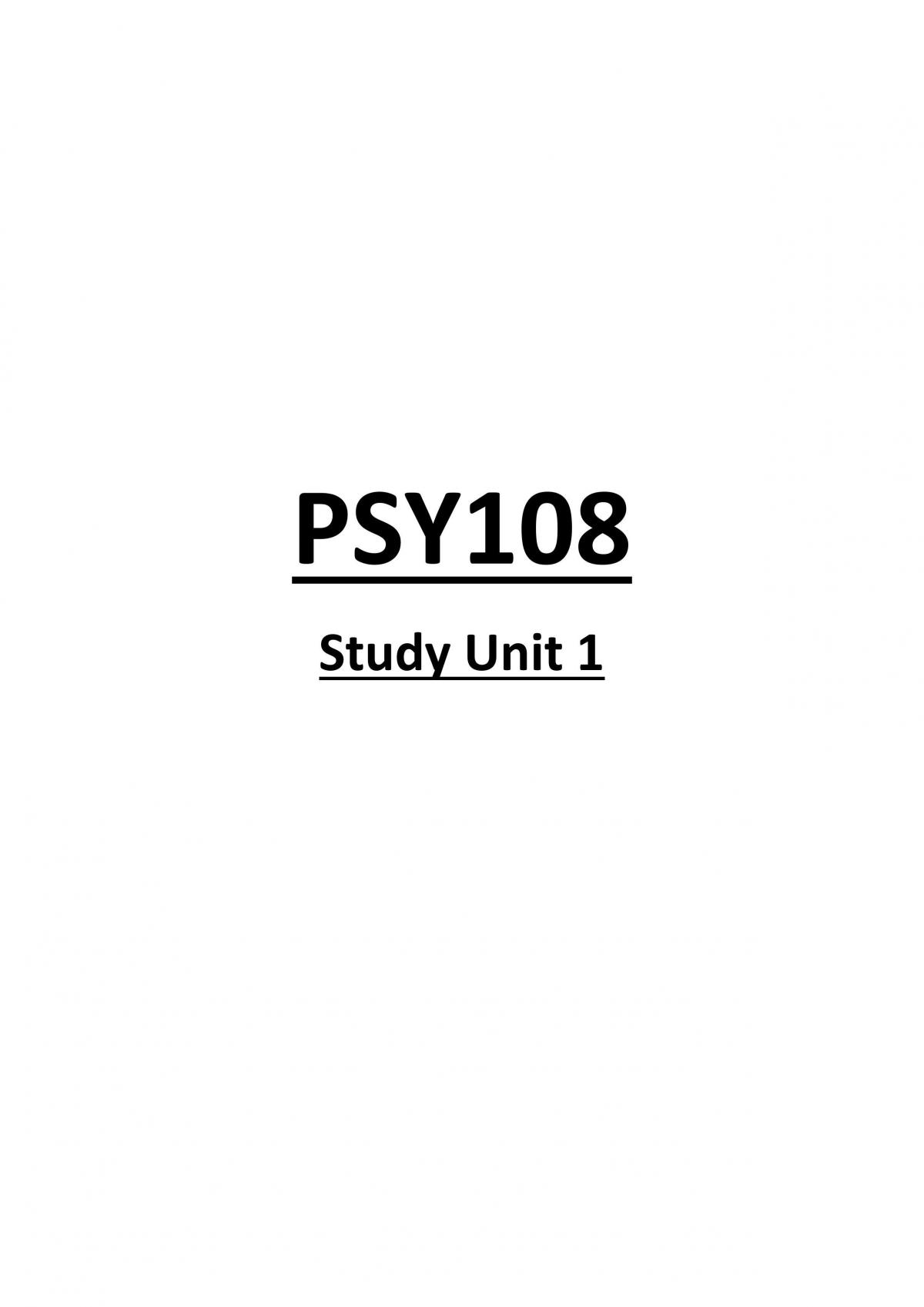 PSY108 - Introduction To Psychology II - Page 1