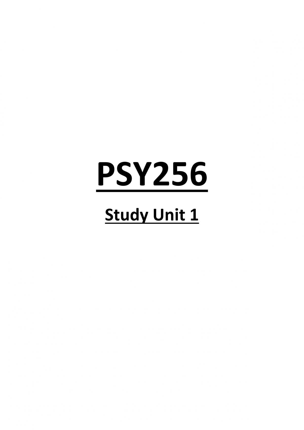 PSY256 - Educational Psychology - Page 1